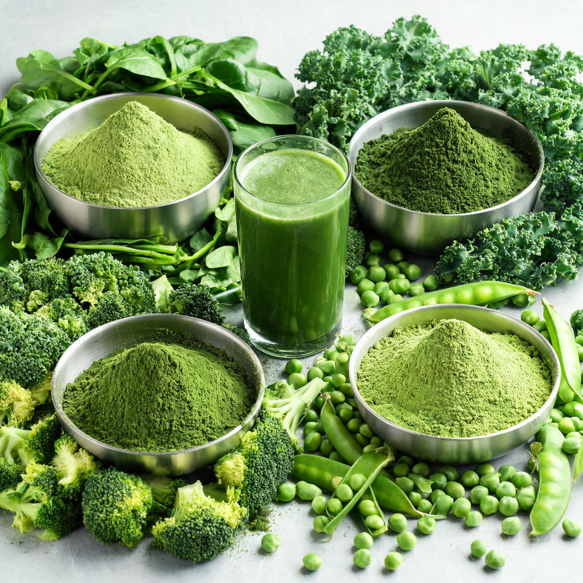 Bulk green vegetable powders supplier